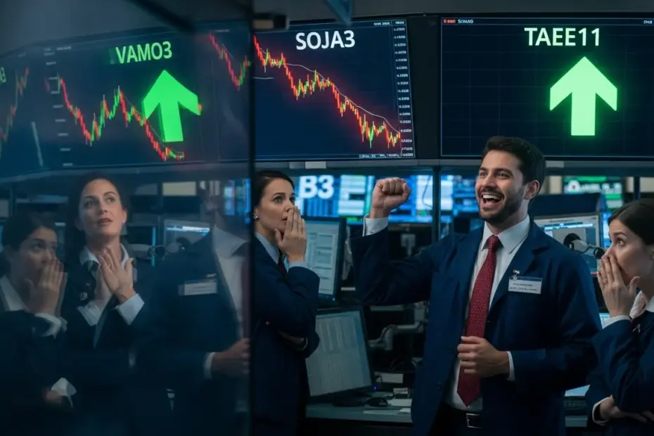 Mercado de Ações em Foco: SOJA3 e VAMO3 Despencam, Enquanto TAEE11 Brilha na B3 7 Mercado de Ações em Foco SOJA3 e VAMO3 Despencam, Enquanto TAEE11 Brilha na B3